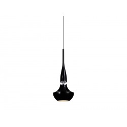 Lampa TASOS 1 pendant MD2095-1BK metal/glass chrome/bl Azzardo