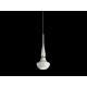 Lampa TASOS 1 pendant MD2095-1W metal/glass chrome/whi Azzardo