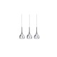 Lampa SOUL 3 pendant LP 5114-3CR chrome iron/glass Azzardo